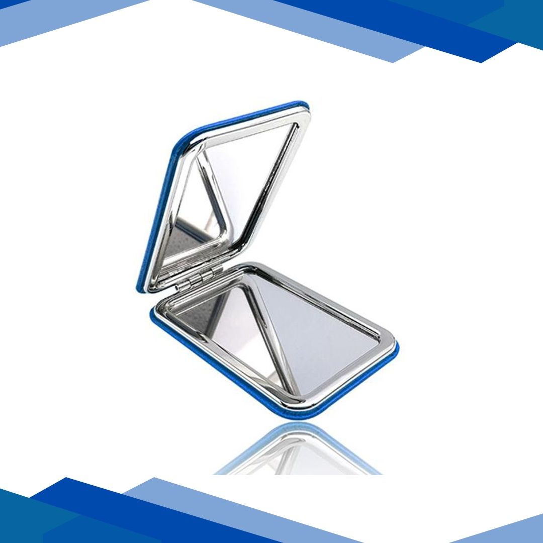 Majestique Rectangle Compact Mirror PU 1X/2X Magnification Portable 1’s