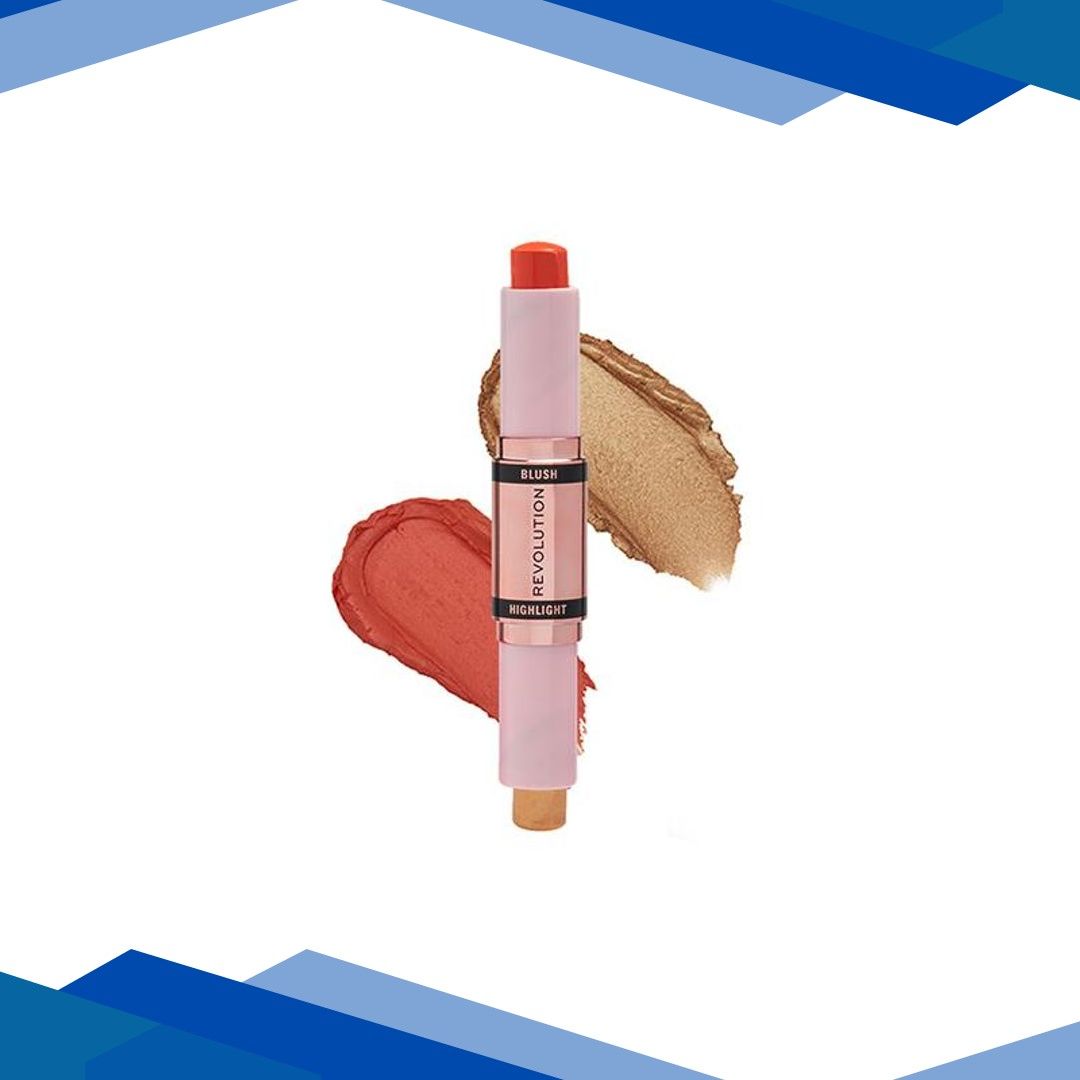 Makeup Revolution Blush & Highlight Stick Coral Dew 8.6gm