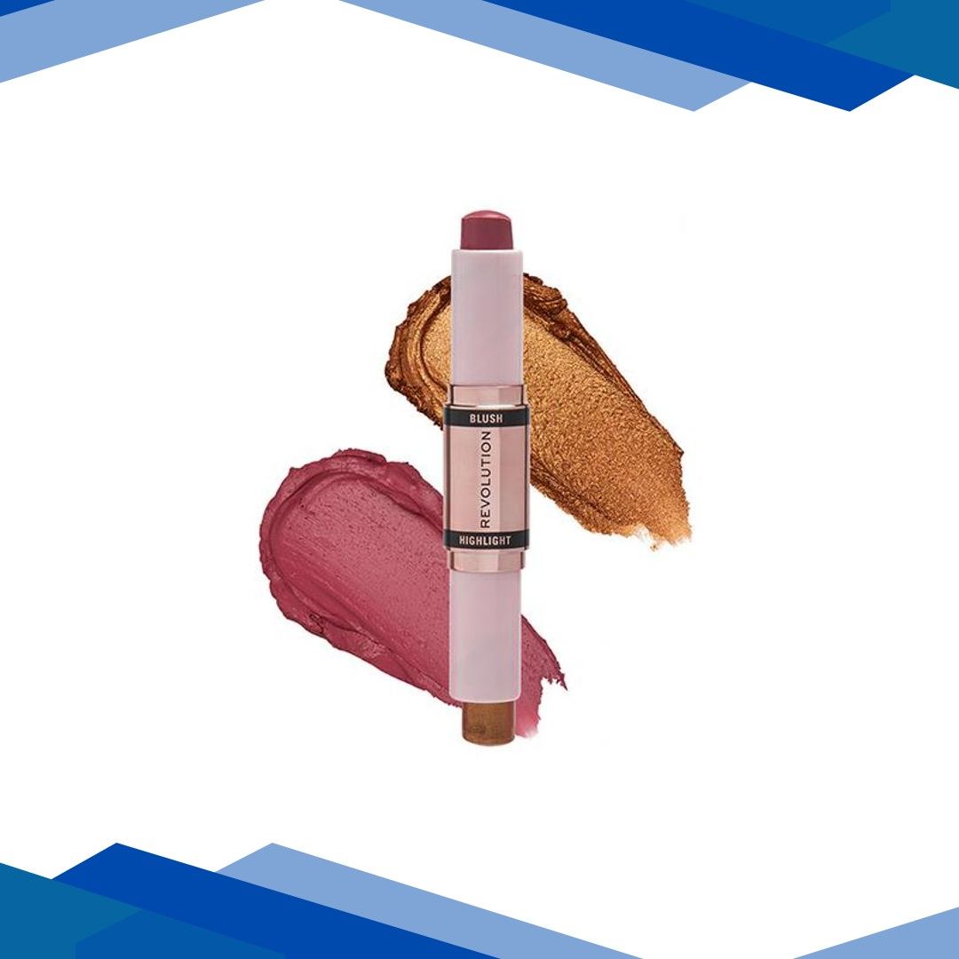 Makeup Revolution Blush & Highlight Stick Flushing Pink 8.6 gm