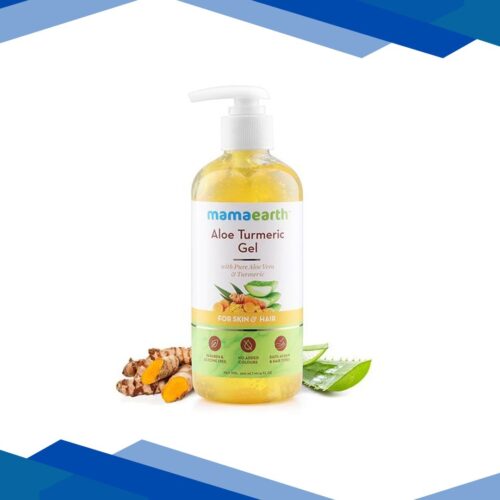 Mamaearth Aloe Turmeric Gel with Pure Aloe Vera & Turmeric for Skin & Hair 300ml