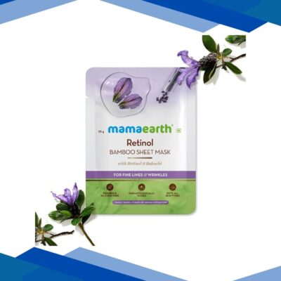 Mamaearth Bamboo Sheet Mask – Retinol 1’s