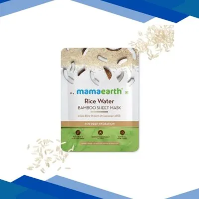 Mamaearth Bamboo Sheet Mask – Rice Water 1’s
