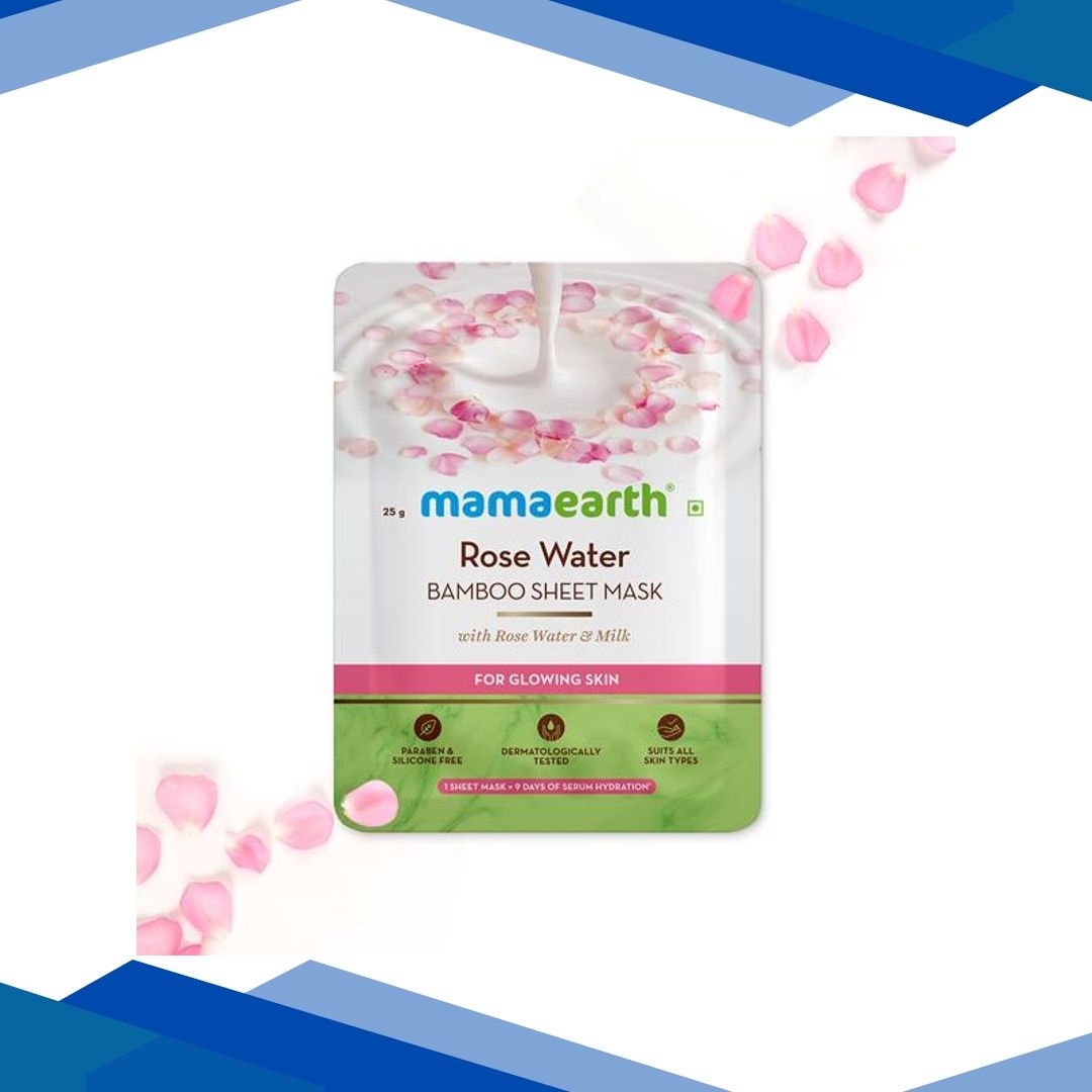Mamaearth Bamboo Sheet Mask – Rose Water 1’s