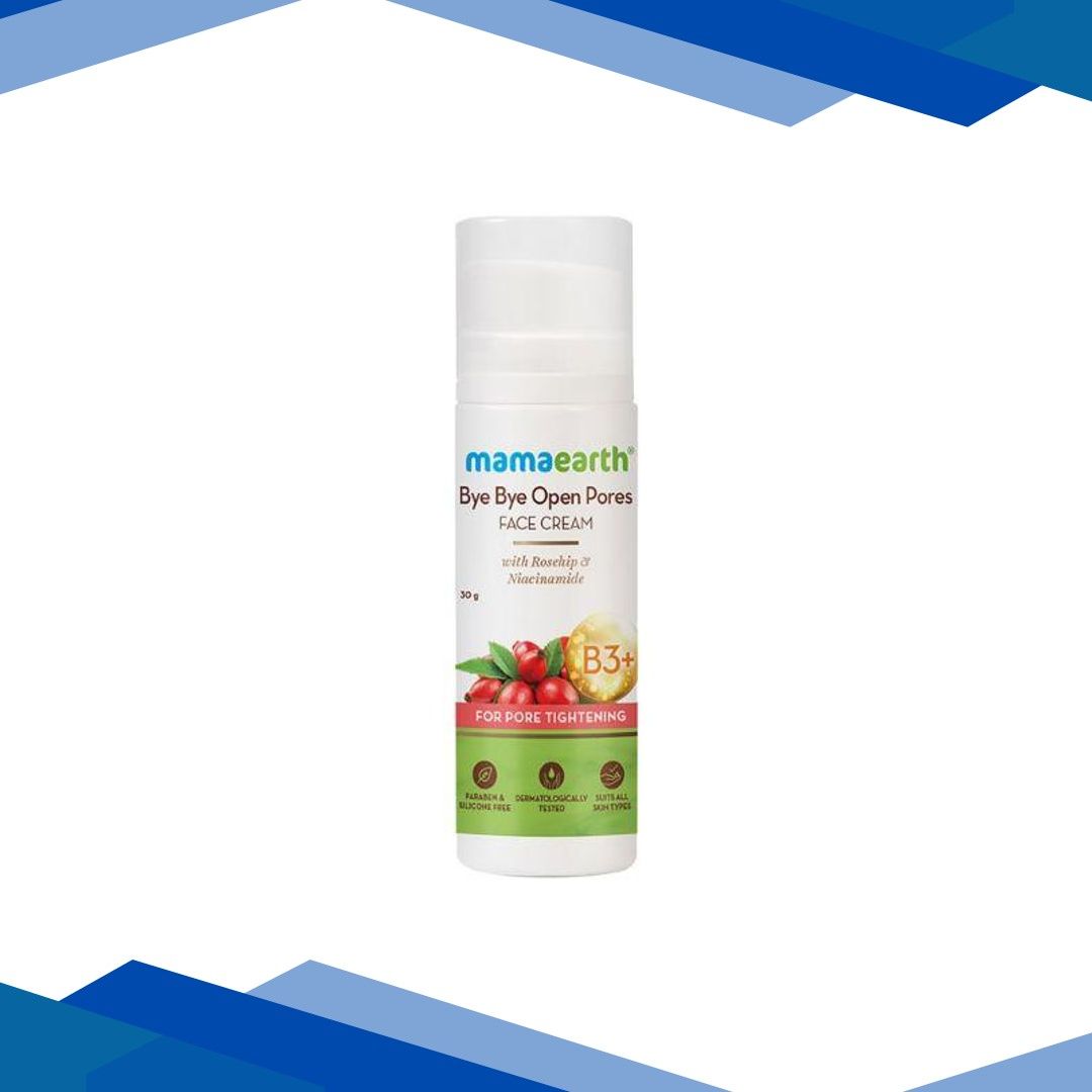Mamaearth Bye Bye Face Cream For Pore Tightening with Rosehip & Niacinamide 30 gm