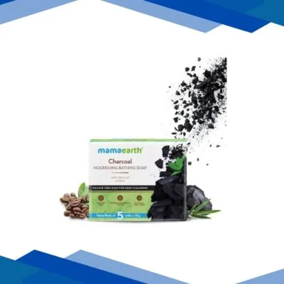 Mamaearth Charcoal Nourishing Bathing Soap with Charcoal And Mint for Sulphate Free Soap for Deep Cleansing 75gm