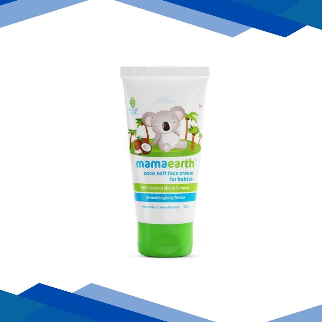 Mamaearth Coco Soft Face Cream With Coconut Milk & Turmeric For Babies For All Skin Type 60 gm