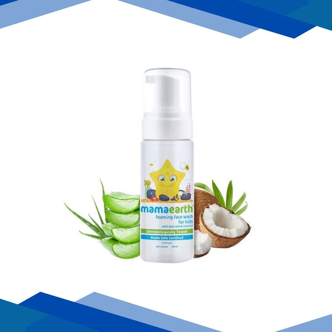Mamaearth Foaming Face Wash For Kids With Aloe Vera & Coconut For Gentle Cleansing 150 ml
