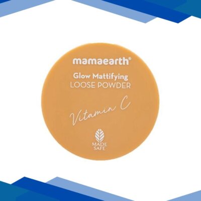 Mamaearth Glow Mattifying Loose Powder with Vitamin C & Aloe Vera for a Natural Matte Look 12 gm