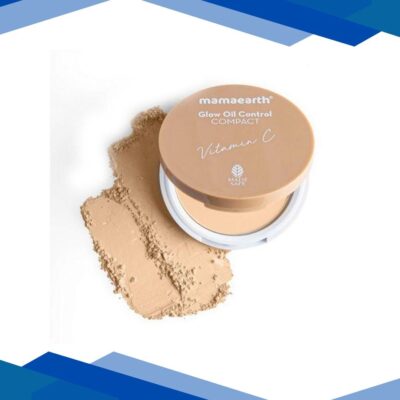 Mamaearth Glow Oil Control Compact SPF 30 with Vitamin C & Turmeric for 2X Instant Glow 01 Ivory Glow 9 gm