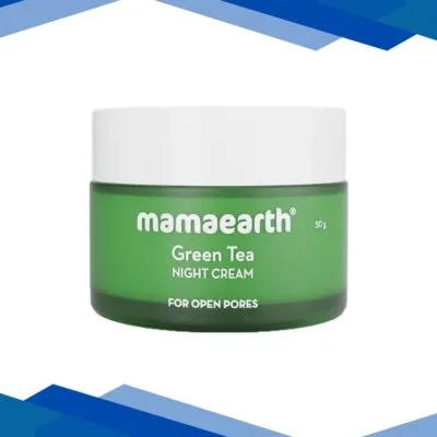 Mamaearth Green Tea Night Cream With Green Tea & Collagen For Open Pores 50 gm