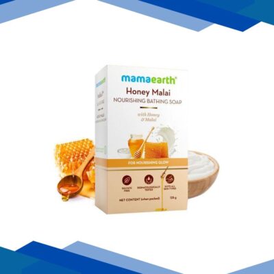 Mamaearth Honey Malai Nourishing Bathing Soap with Honey & Malai for a Nourishing Glow 125 gm