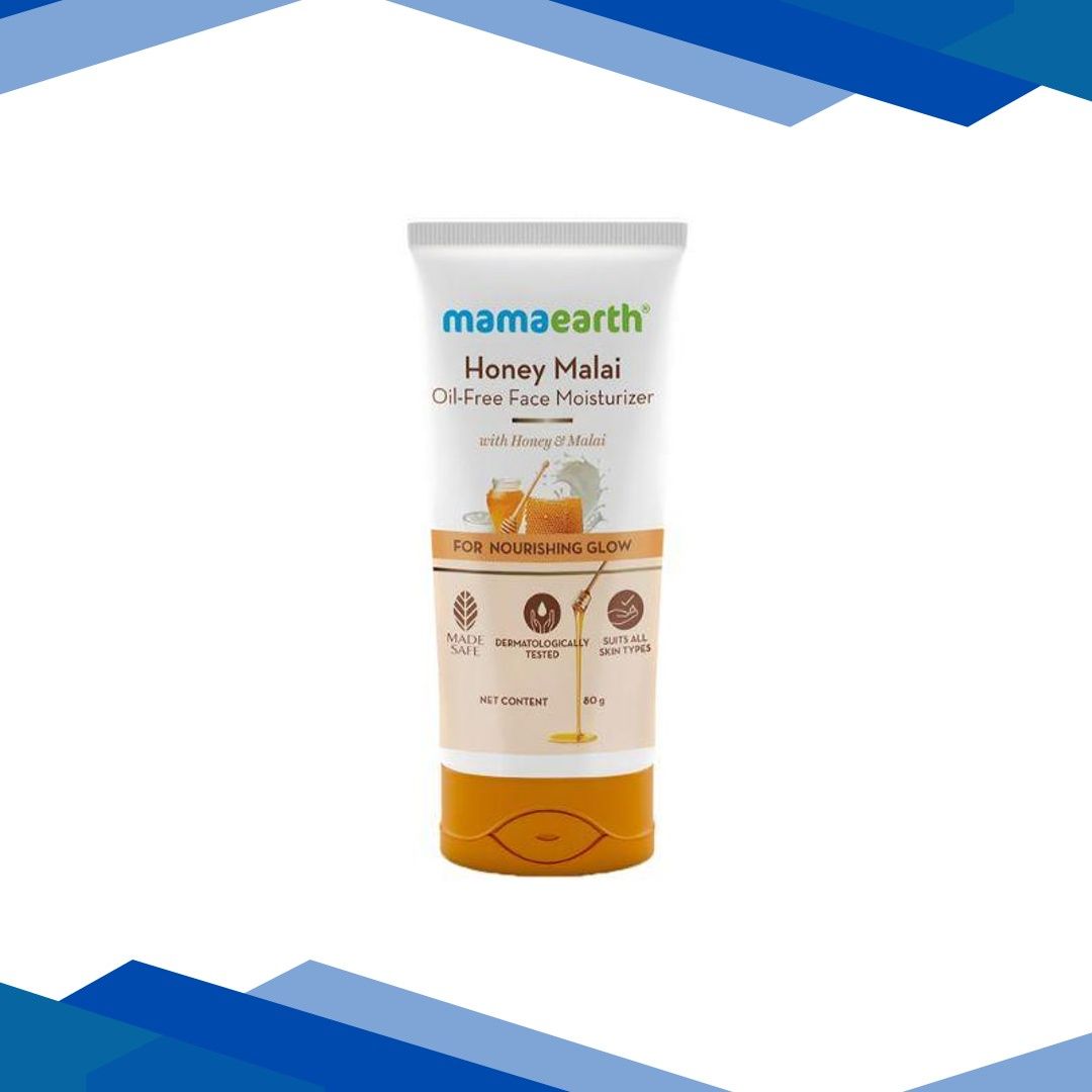 Mamaearth Honey Malai Oil Free Face Moisturizer for Nourishing Glow 80 gm