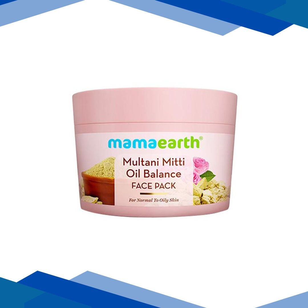 Mamaearth Multani Mitti Oil Balance Face Pack Multani Mitti & Bulgarian Rose Normal Oily Skin 200 gm