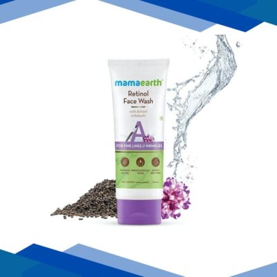 Mamaearth Retinol Face Wash with Retinol & Bakuchi for Fine Lines and Wrinkles 100ml
