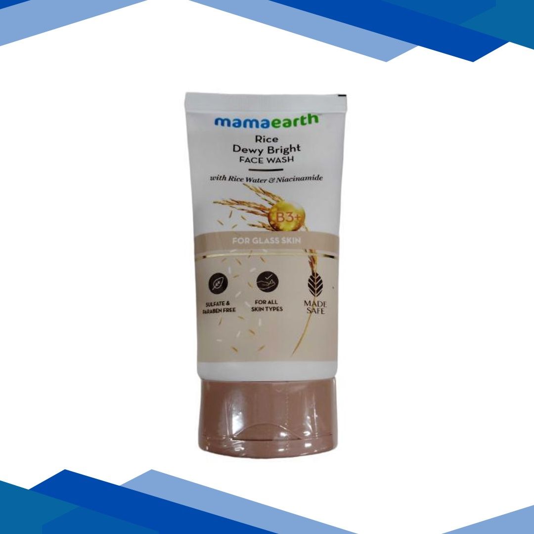 Mamaearth Rice Dewy Bright Face Wash With Rice Water & Niacinamide For Glass Skin 150 ml