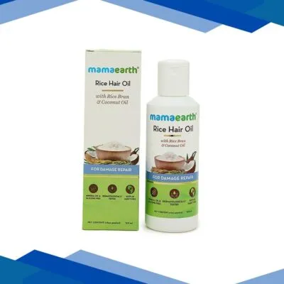 Mamaearth Rice Hair Oil For Damage repair With rice Bran & Coconut oil 150ml