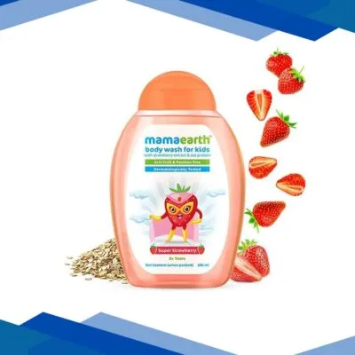 Mamaearth Super Strawberry Body Wash For Kids (2+Year) 300ml