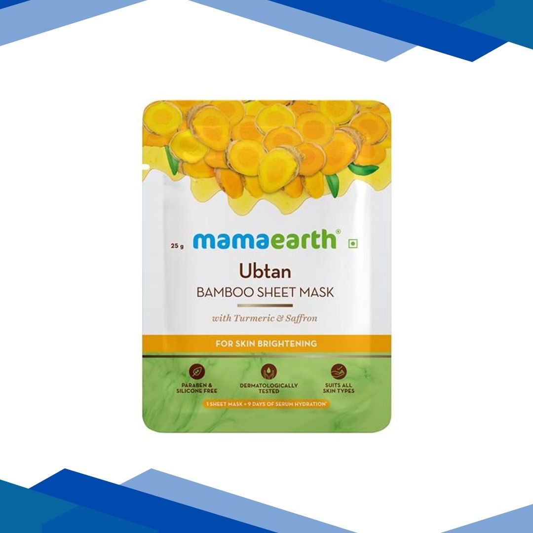 Mamaearth Ubtan Bamboo Sheet Mask 25 gm