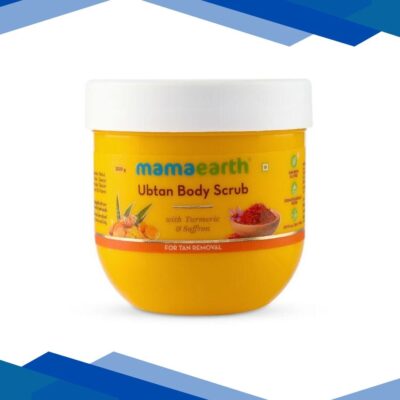Mamaearth Ubtan Body Scrub with Turmeric & Saffron for Tan Removal 200 gm