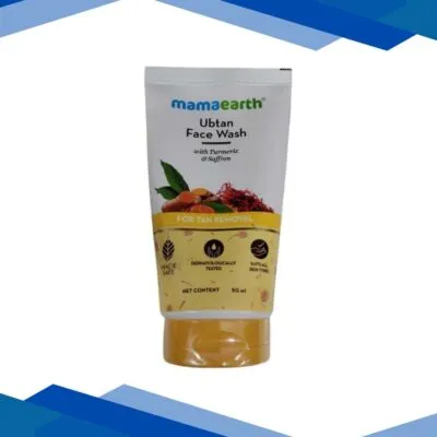 Mamaearth Ubtan Face Wash With Turmeric & Saffron For Tan Removal 50 ml