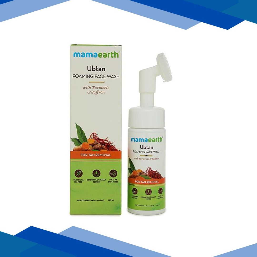 Mamaearth Ubtan Foaming Face Wash with Turmeric & Saffron 150ml