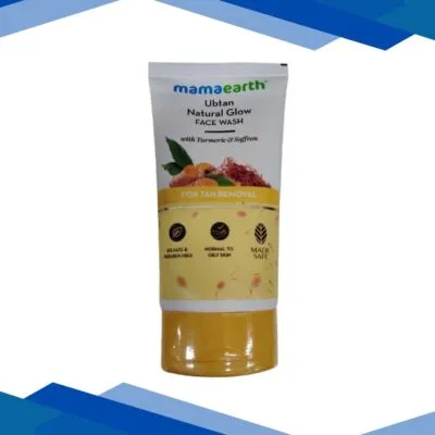 Mamaearth Ubtan Natural Glow Face Wash With Turmeric & Saffron For Tan Removal 150 ml