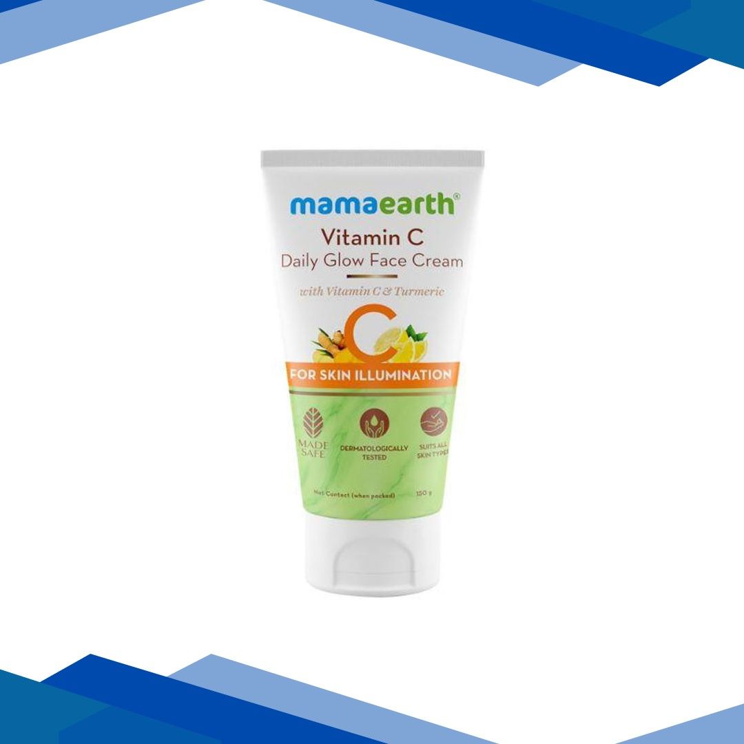 Mamaearth Vitamin C Daily Glow Face Cream With Vitamin C & Turmeric for Skin Illumination 150 gm