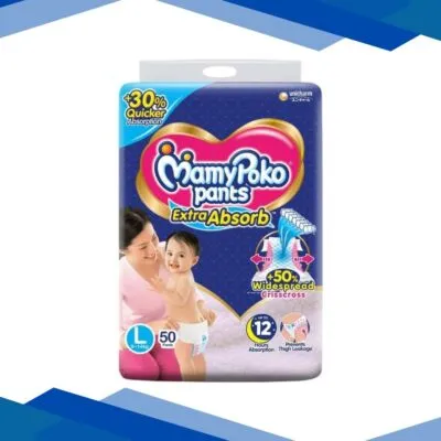 MamyPoko Pants Extra Absorb Diapers (L) 50’s