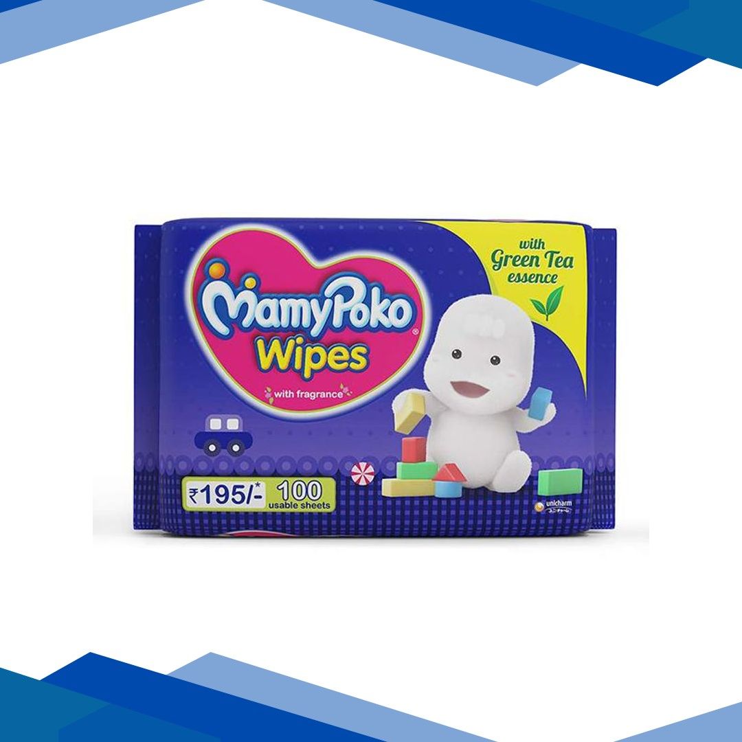 MamyPoko Wipes with Green Tea Essence 100’s