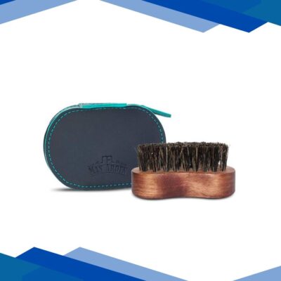 Man Arden Boar Bristle Beard Brush with Leather Pouch 1’s
