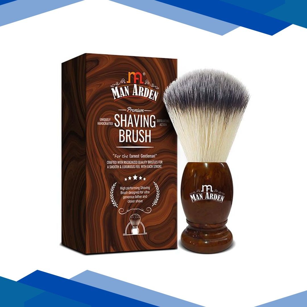 Man Arden Premium Shaving Brush – Uniquely Handcrafted, Exfoliating Action 1’s