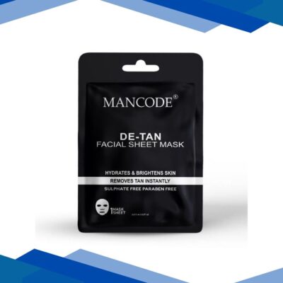 Mancode De-Tan Facial Sheet MAsk for All Skin Type 25 ml