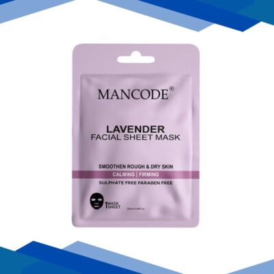 Mancode Lavender Facial Sheet Mask for All Types 25 ml