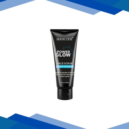 Mancode Power Glow Face Scrub for Men – Deep Exfoliation & Hydration with Natural Ingredients 100 gm