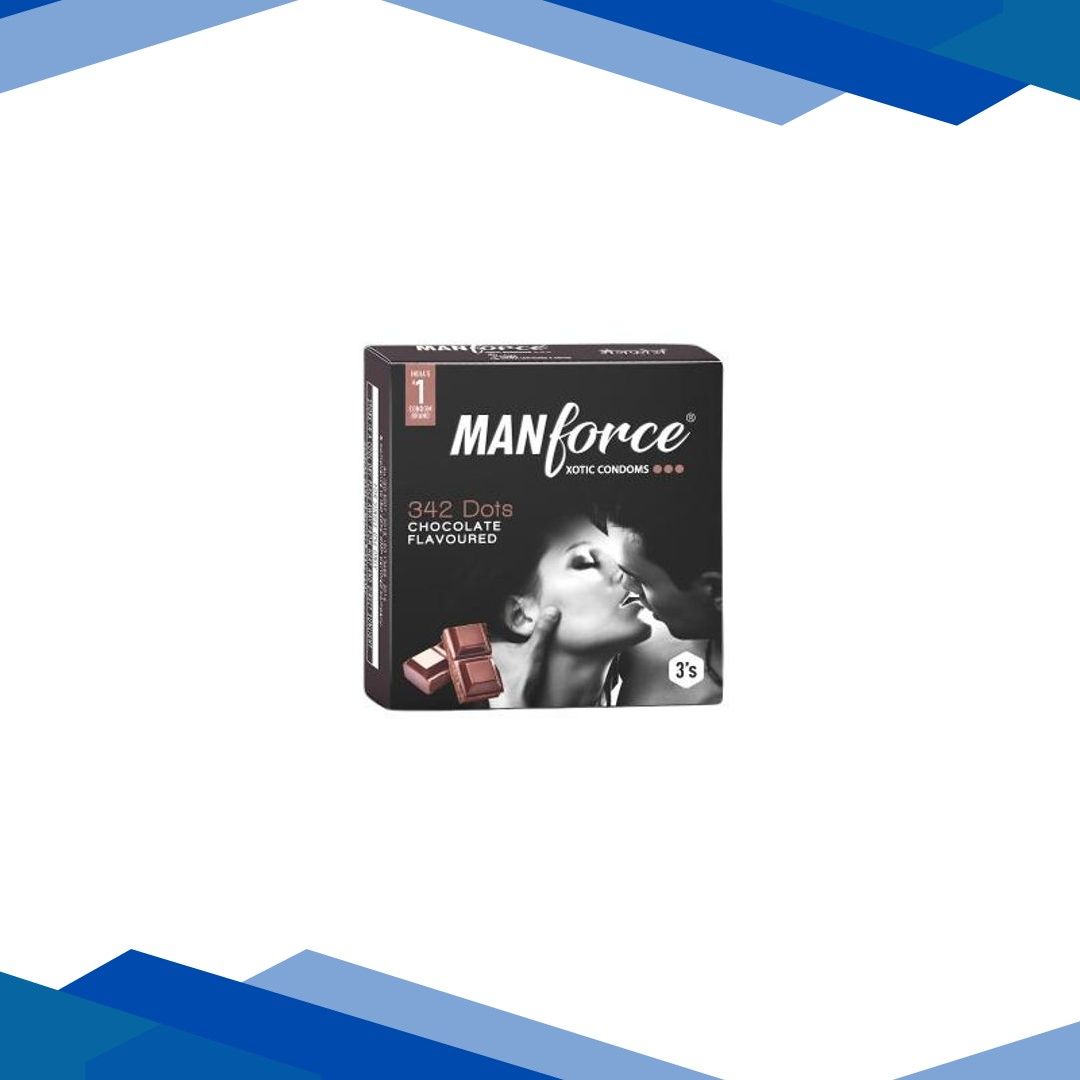 Manforce 342 Dots Xotic Condoms – Chocolate Flavoured 3’s