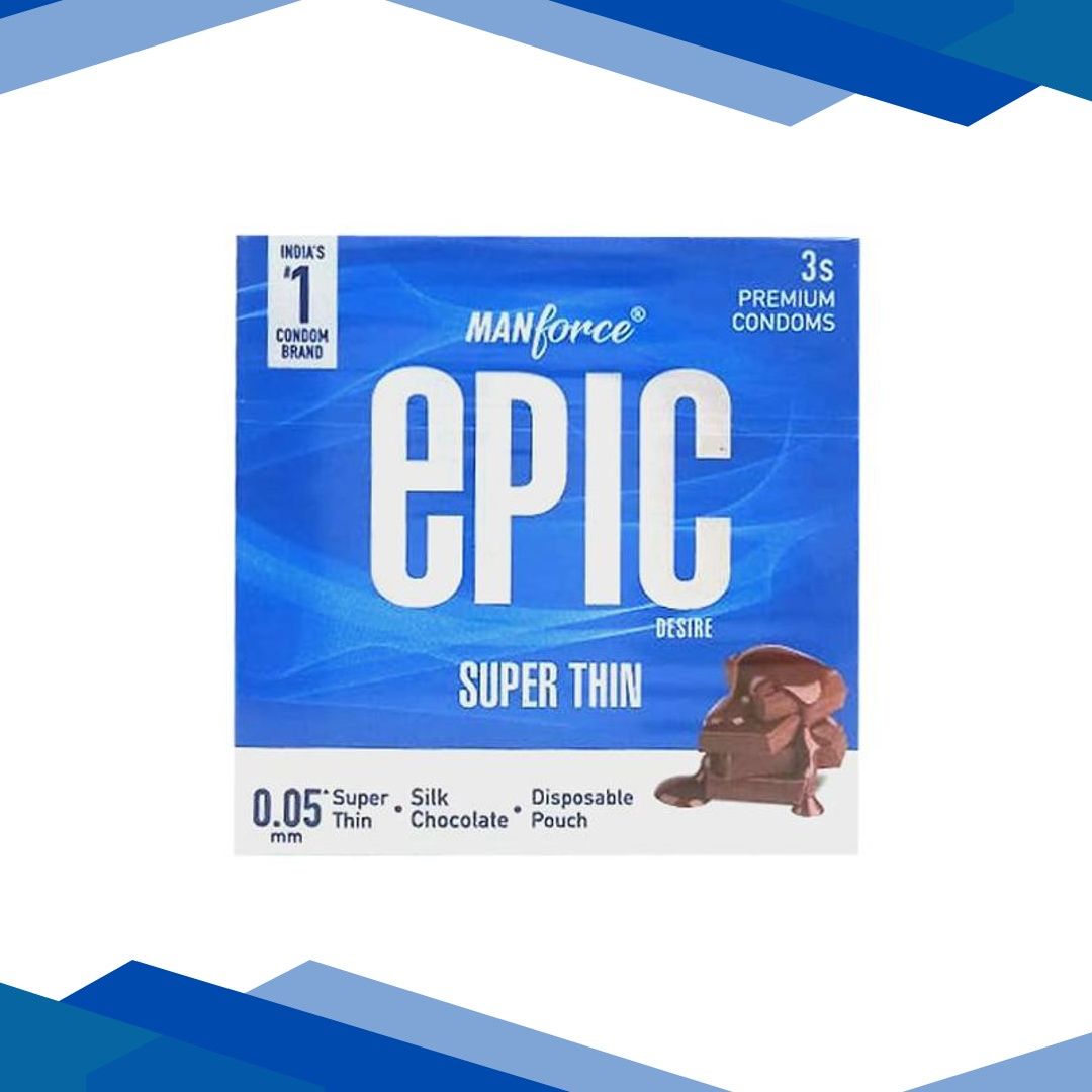 Manforce Epic Desire Super Thin Condoms – Skin Chocolate 3’s