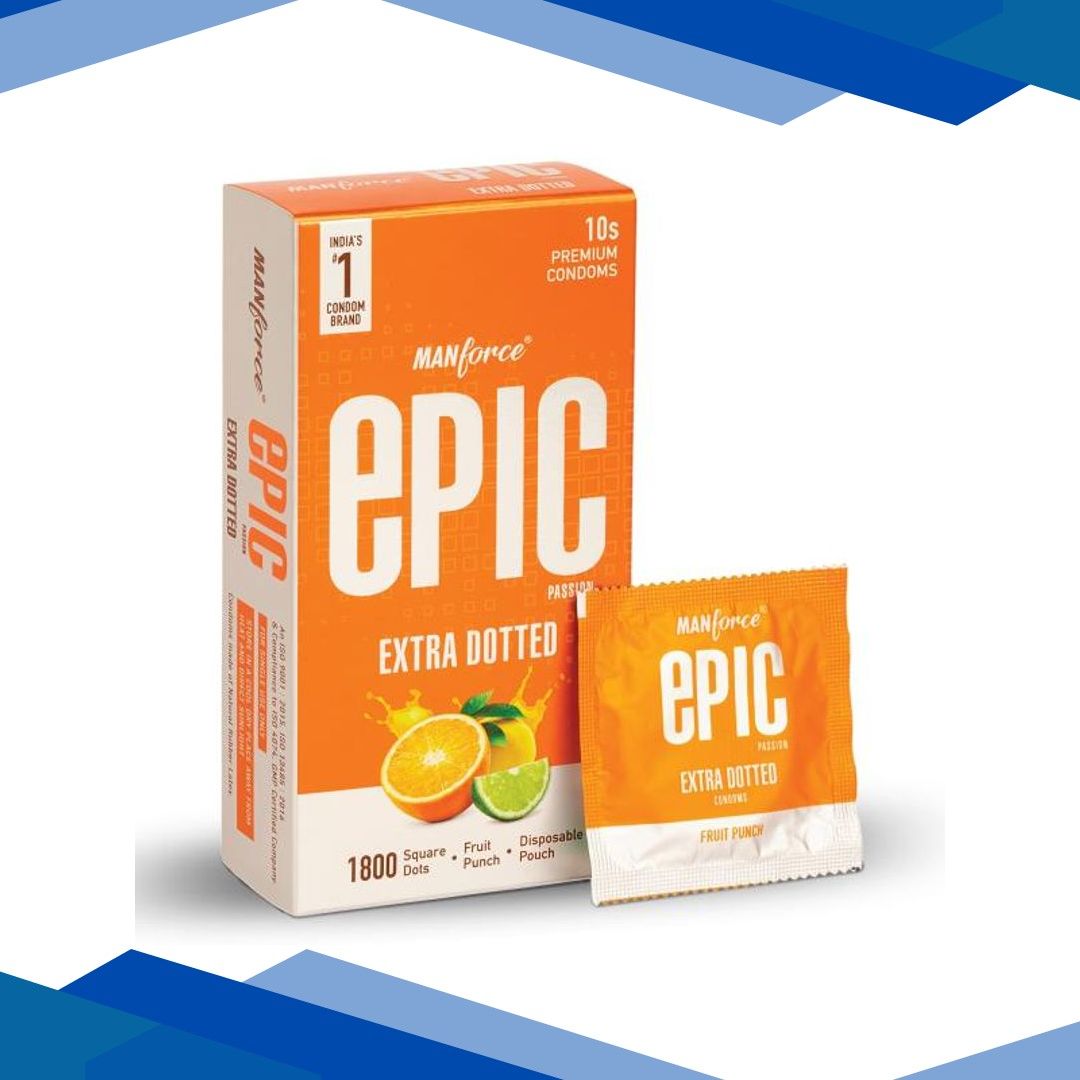 Manforce Epic Passion Extra Dotted Condoms – Fruit Punch 10’s