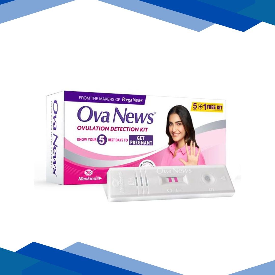 Mankind Ova News Ovulation Detection Kit (5 +1 Free ) 6’s