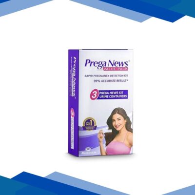Mankind Prega News Value Pack Pregnancy Test Kit ( 3 Urine Containers + 3 Pregnancy Test Kits) 3’s