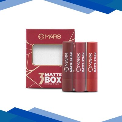 MARS Matte Lipsticks Box (3.2 X 3g) – 01 Reds and Maroons 1’s