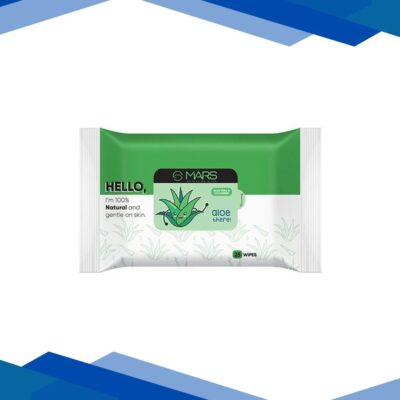 MARS Natural Wet Wipes (25 Wipes) – Aloe 1’s