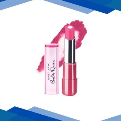 Matt Look balm Queen Hydrating Lip Shine for Dry & Chapped Lips, Juliet Rose-02 2.7 gm