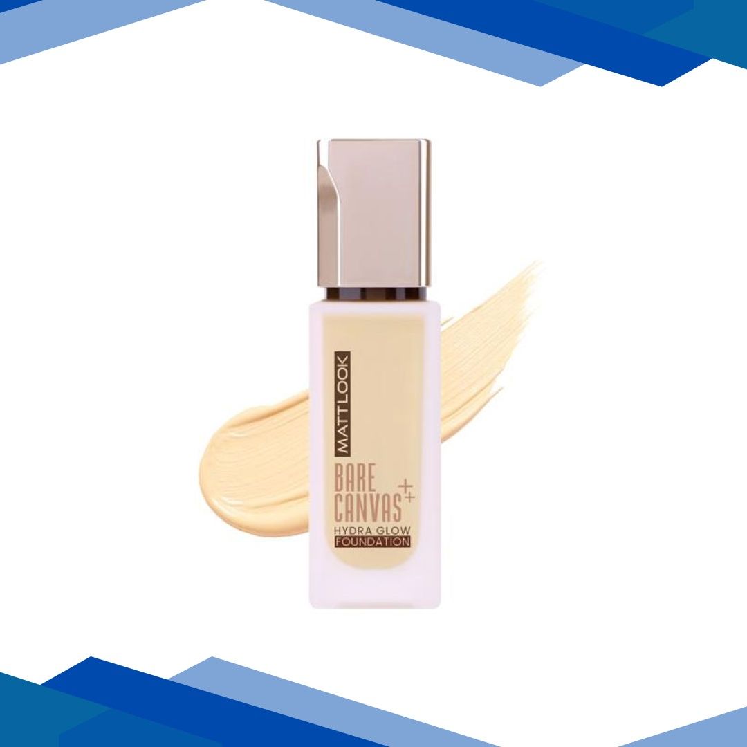 Matt Look Bare Canvas Hydra Glow Foundation Enriched With Jojoba & Olive Seed Oil, Natural Glow-04 30 ml