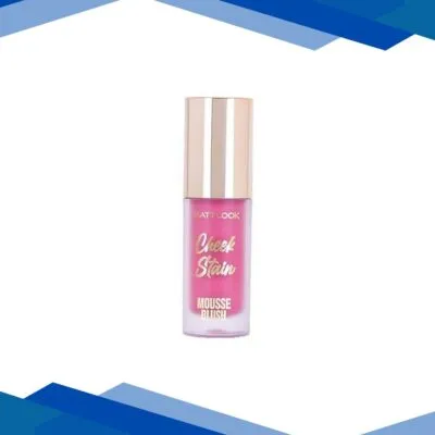 Matt Look Cheek Stain Mousse Blush, Infused with Hyaluronic Acid, Long Lasting – Roseate 6.5 gm