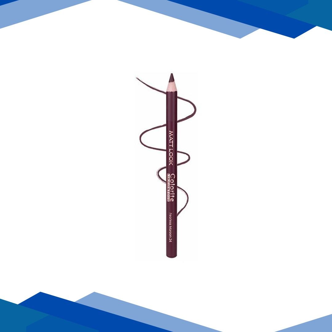 Matt Look Colorite Lip Contour, Lighweight Application, Bold Maroon-23 0.9 gm