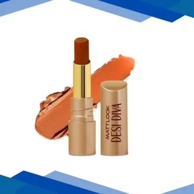 Matt Look Desi Diva HD Matte Lipstick With Hydrating Formula & Hyaluronic Acid, Brownie Bite-16 3.8 gm
