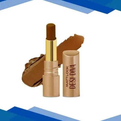 Matt Look Desi Diva HD Matte Lipstick With Hydrating Formula & Hyaluronic Acid, Deep Cocoa-18 3.8 gm