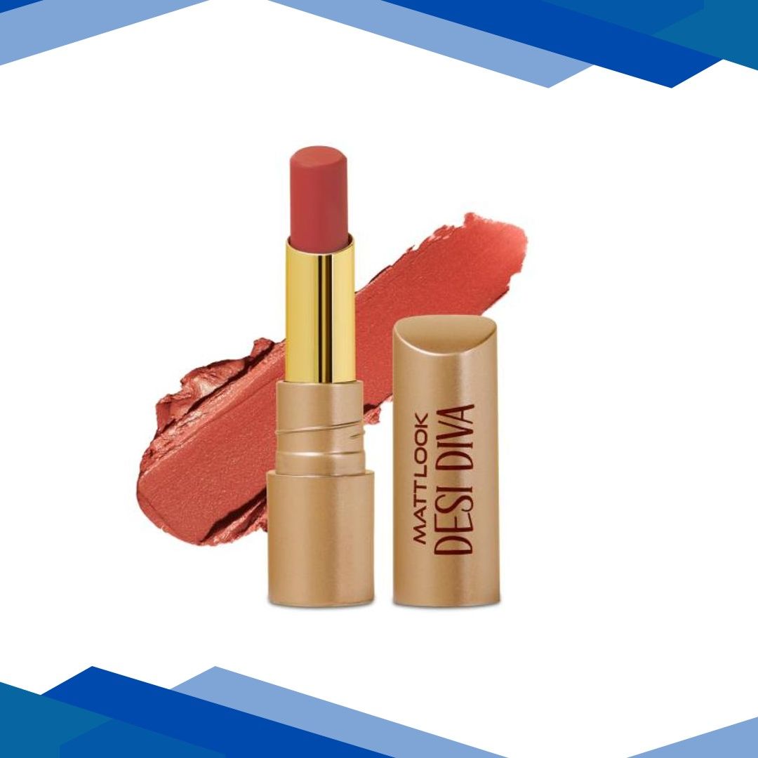 Matt Look Desi Diva HD Matte Lipstick With Hydrating Formula & Hyaluronic Acid, Sunset Nude-23 3.8 gm