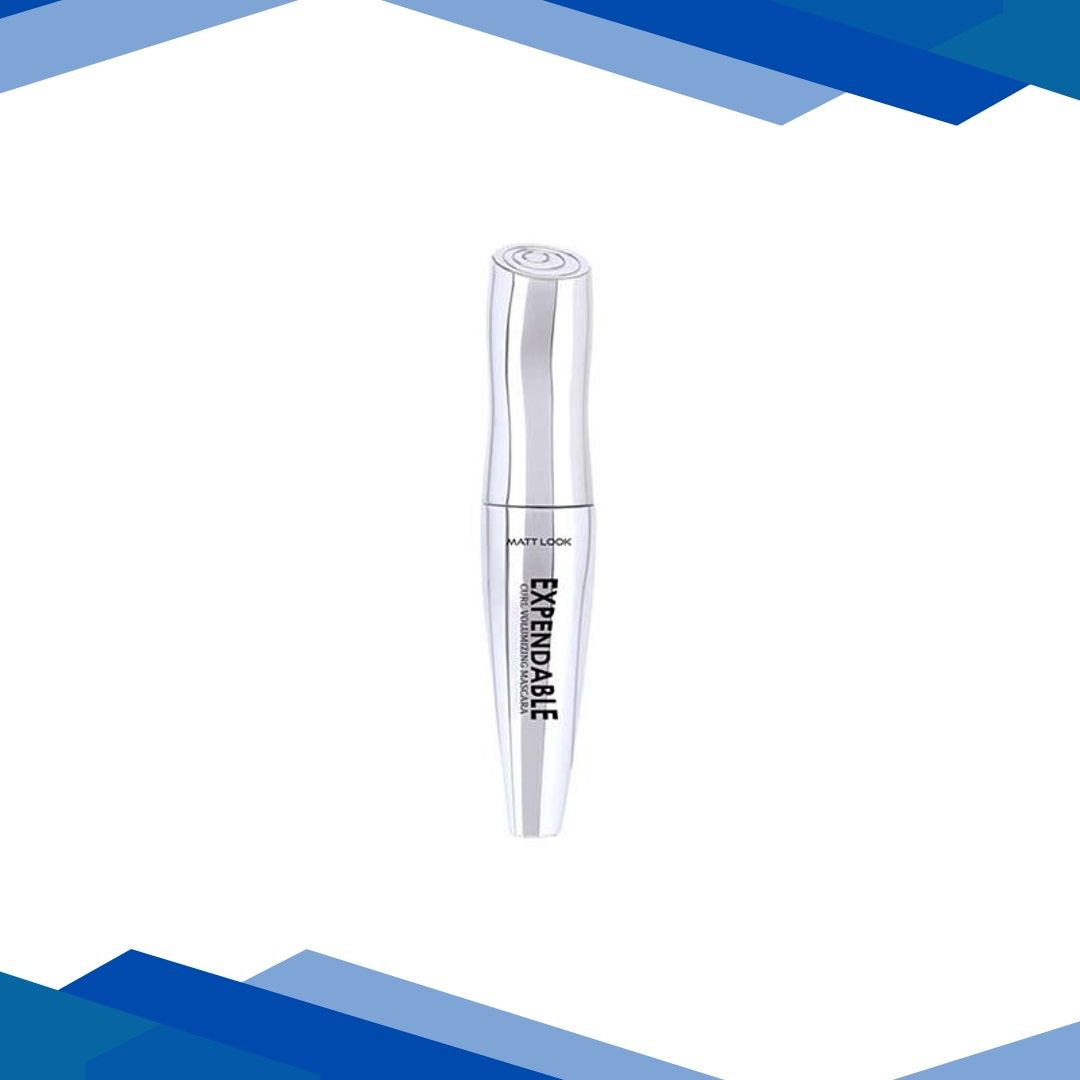 Matt Look Expendable Curl Volumizing Mascara, Instant 3X Volume, Clump- Free Lashes-Black 12.5 ml