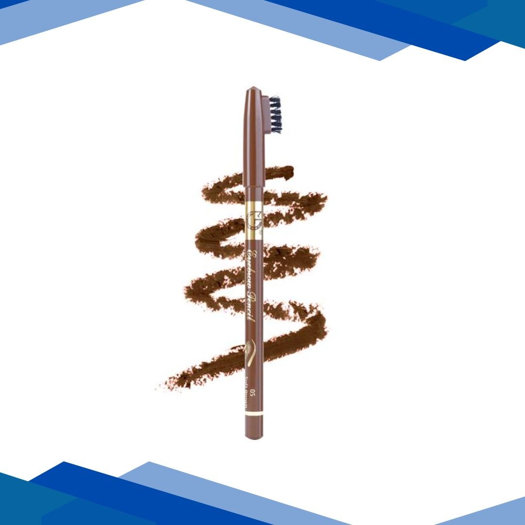 Matt Look Eyebrow Pencil Professional Stylist For Long lasting Matte Makeup Look, Soft Brown-05 1.2 gm